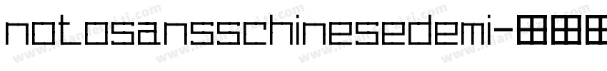 notosansschinesedemi字体转换
