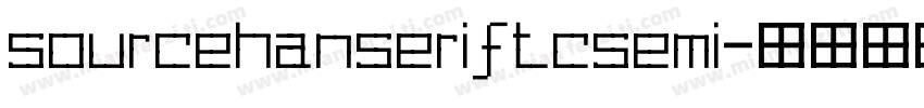 sourcehanseriftcsemi字体转换