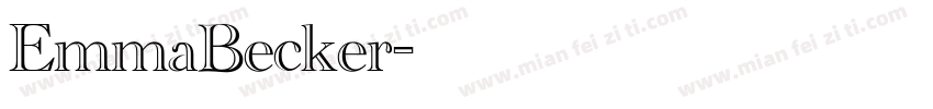EmmaBecker字体转换
