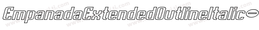 EmpanadaExtendedOutlineItalic-BevG字体转换