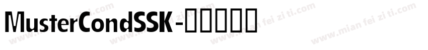 MusterCondSSK字体转换