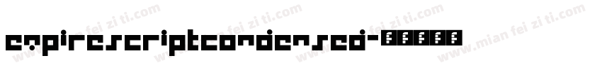 EmpireScriptCondensed字体转换