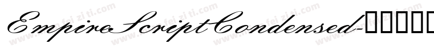 EmpireScriptCondensed字体转换