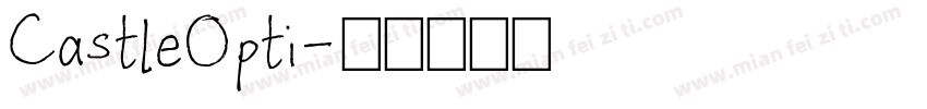 CastleOpti字体转换