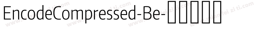 EncodeCompressed-Be字体转换