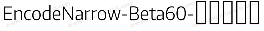 EncodeNarrow-Beta60字体转换
