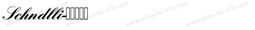 Schndlli字体转换