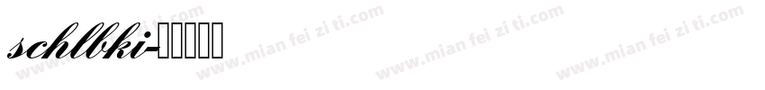 schlbki字体转换