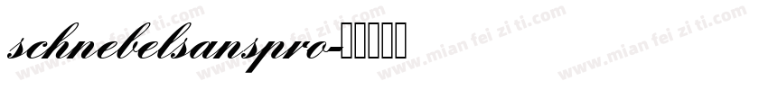 schnebelsanspro字体转换