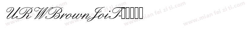 URWBrownJoiT字体转换