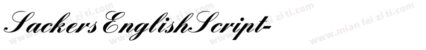 SackersEnglishScript字体转换
