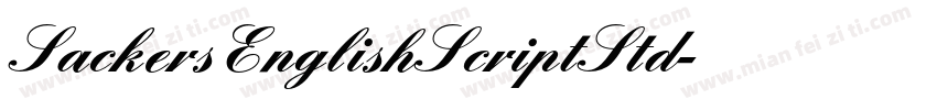 SackersEnglishScriptStd字体转换