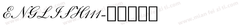 ENGLISH111字体转换