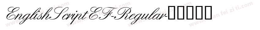 EnglishScriptEF-Regular字体转换