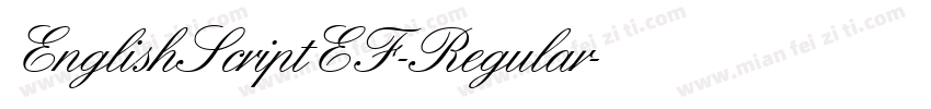 EnglishScriptEF-Regular字体转换