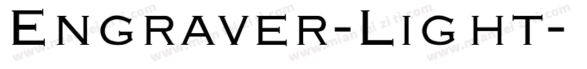 Engraver-Light字体转换