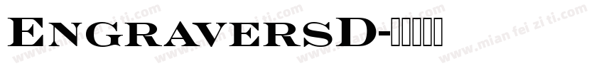EngraversD字体转换