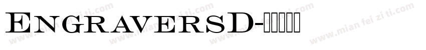 EngraversD字体转换