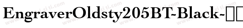 EngraverOldsty205BT-Black字体转换