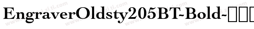 EngraverOldsty205BT-Bold字体转换