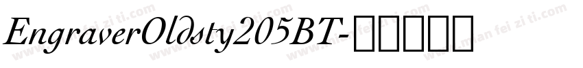 EngraverOldsty205BT字体转换