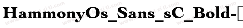 HammonyOs_Sans_sC_Bold字体转换
