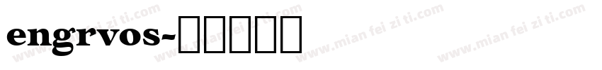 engrvos字体转换