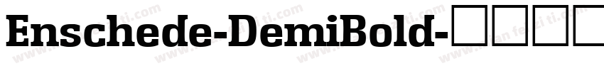 Enschede-DemiBold字体转换
