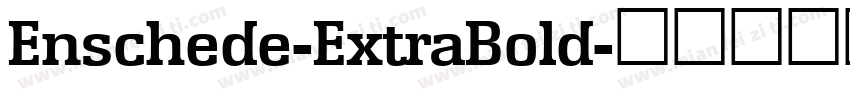 Enschede-ExtraBold字体转换