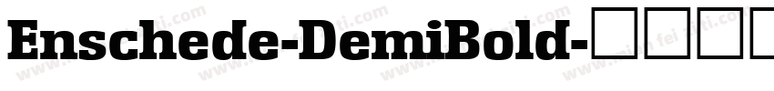 Enschede-DemiBold字体转换