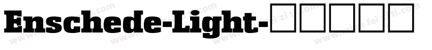 Enschede-Light字体转换