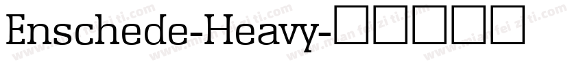 Enschede-Heavy字体转换