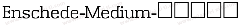 Enschede-Medium字体转换