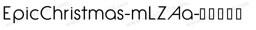 EpicChristmas-mLZAa字体转换