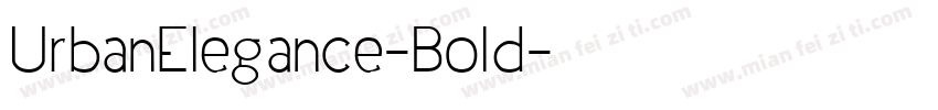 UrbanElegance-Bold字体转换