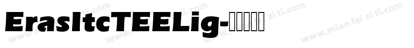 ErasItcTEELig字体转换