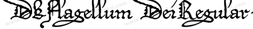 DkFlagellumDeiRegular-mBL5字体转换