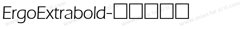 ErgoExtrabold字体转换