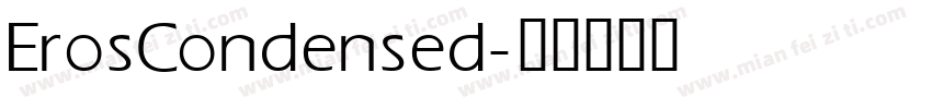 ErosCondensed字体转换