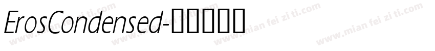 ErosCondensed字体转换