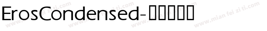 ErosCondensed字体转换