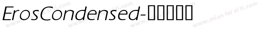 ErosCondensed字体转换
