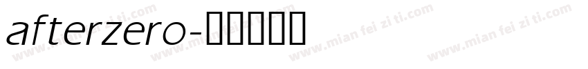 afterzero字体转换
