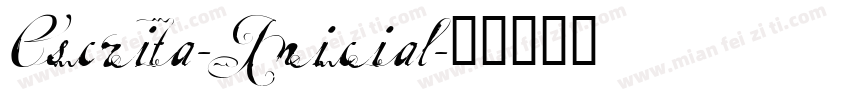 Escrita-Inicial字体转换