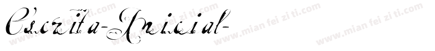Escrita-Inicial字体转换