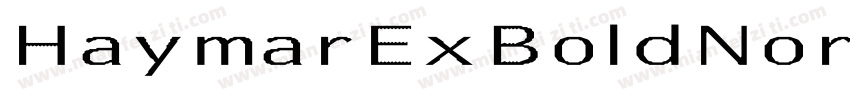 HaymarExBoldNormal字体转换