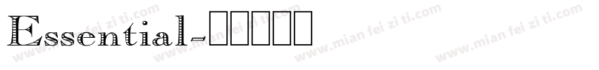 Essential字体转换