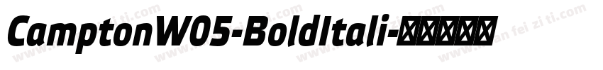 CamptonW05-BoldItali字体转换
