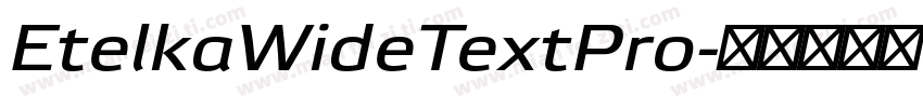 EtelkaWideTextPro字体转换