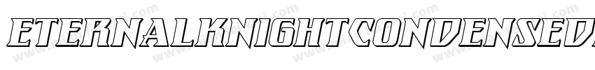 EternalKnightCondensedItalic-DlLm字体转换